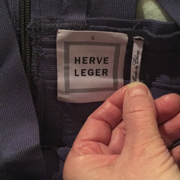 Herve Leger Bandage Dress sz S Purple. - Picture 8 of 8